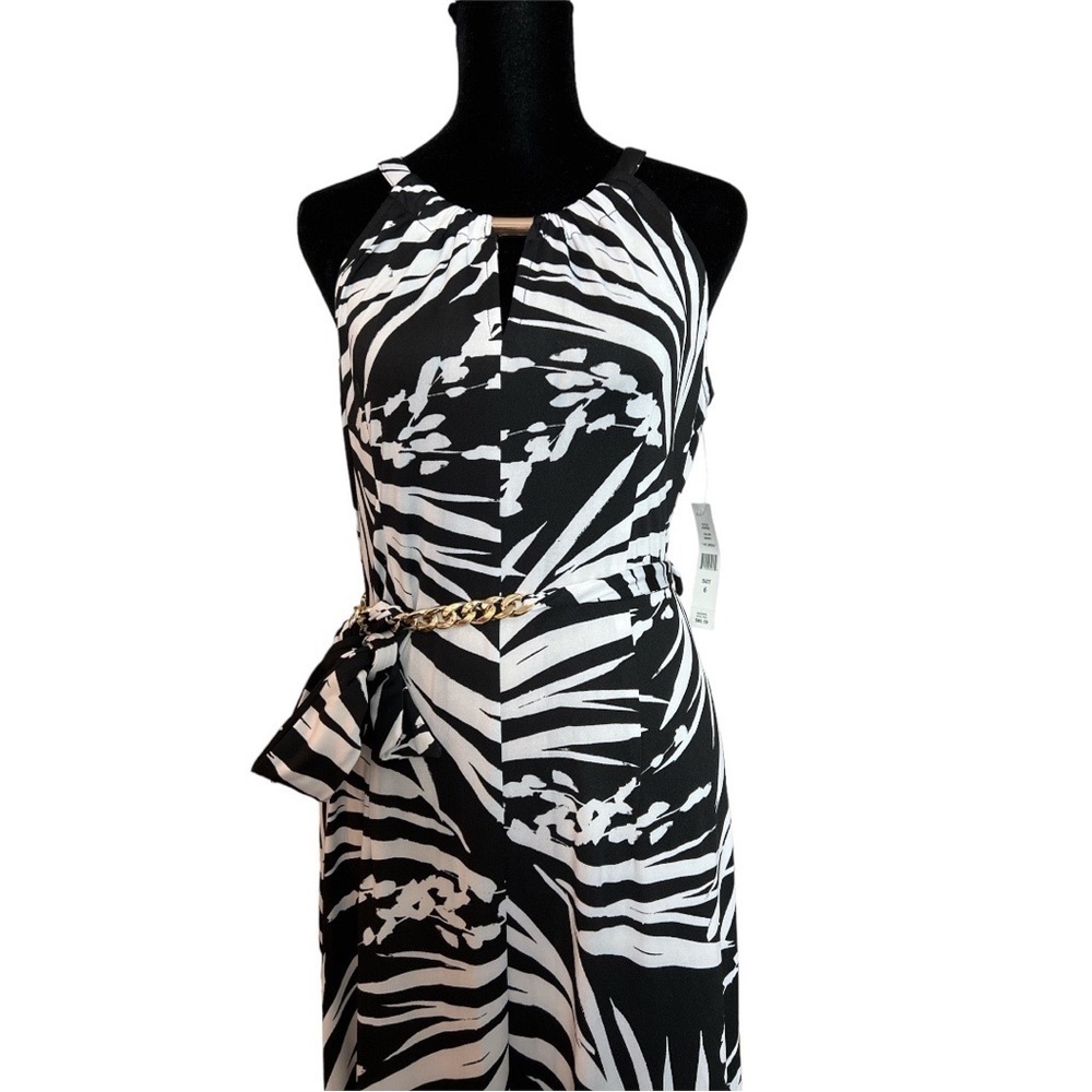 Beautiful black and white floral dress - Picture 2 of 3